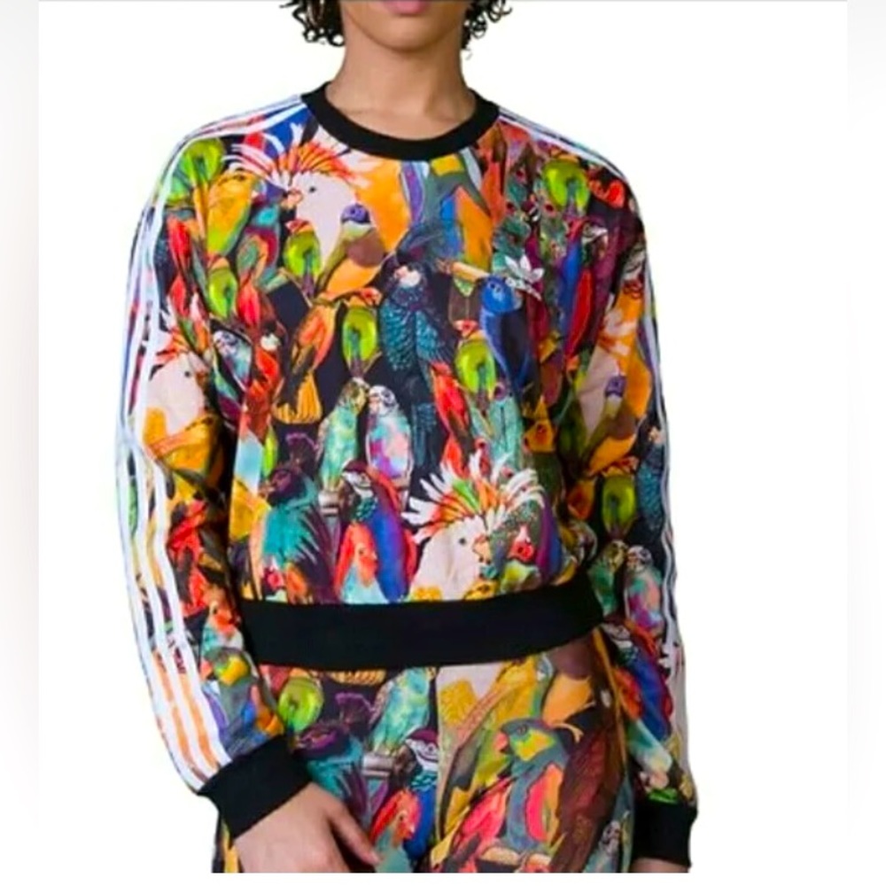Farm Rio ADIDAS PASSAREDO SWEATSHIRT SIZE 10 Small